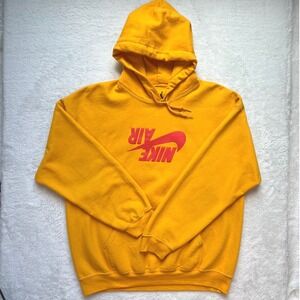 Nike Travis Scott Cactus Jack Jordan Hoodie Mens Yellow Highest Graphic- Large